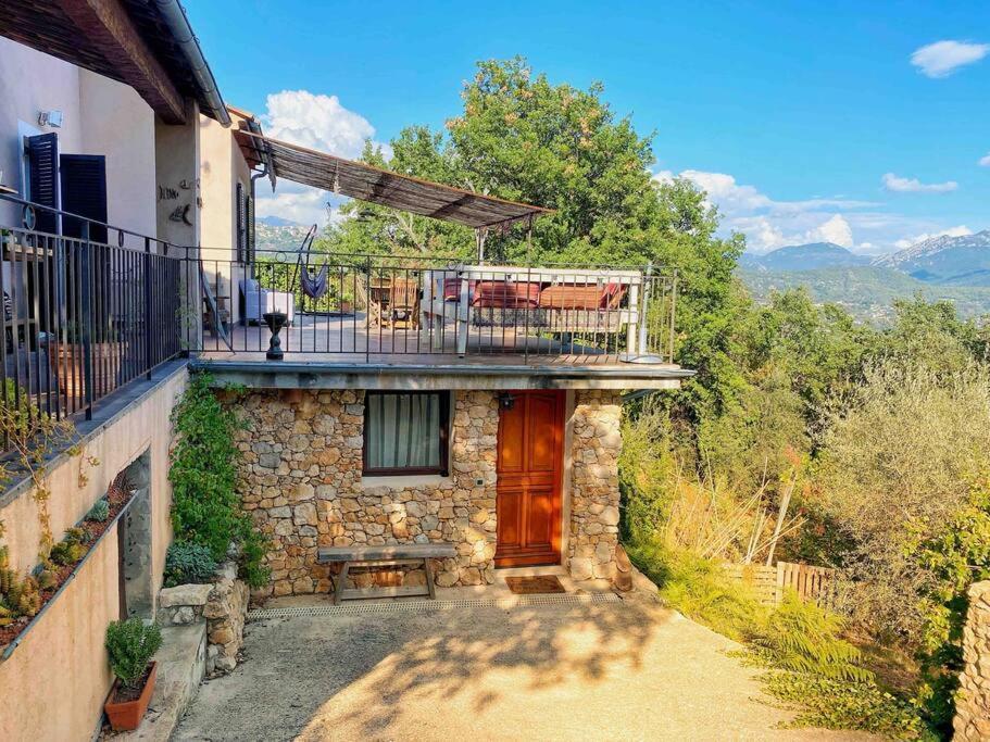 Bas De Villa Au Milieu Des Oliviers. Chateauneuf-Villevieille Экстерьер фото