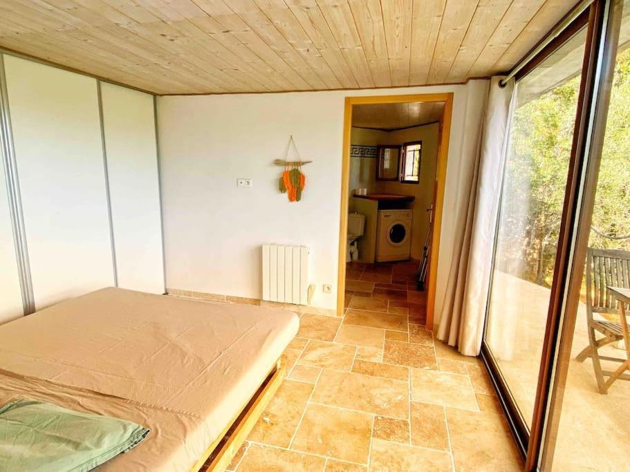 Bas De Villa Au Milieu Des Oliviers. Chateauneuf-Villevieille Экстерьер фото